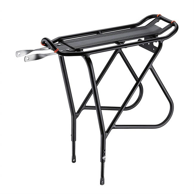 Bike Rack – Bicycle Touring Carrier with Fender Board, Frame-Mounted for Heavier Top & Side Loads, Height Adjustable for  Frames